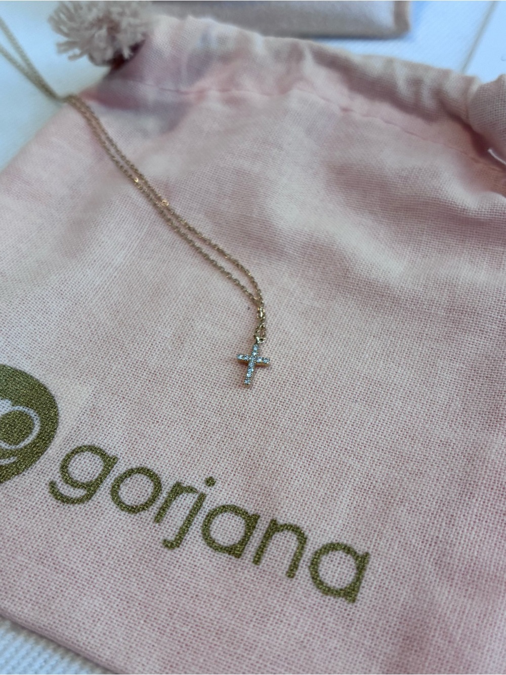 Gorjana Fine Jewelry Diamond Cross Necklace in Gold